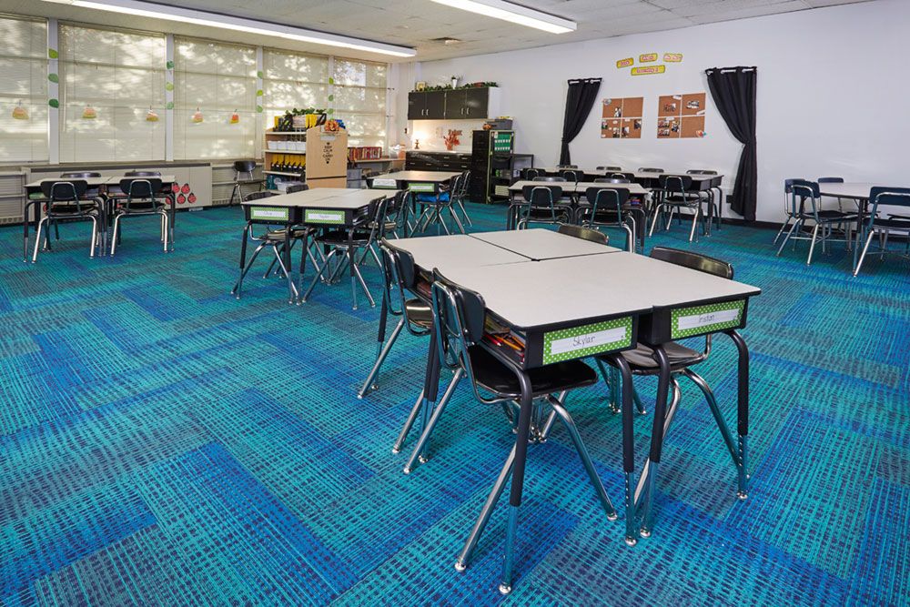Commercial Flooring Project Evansville School District Mohawk Group