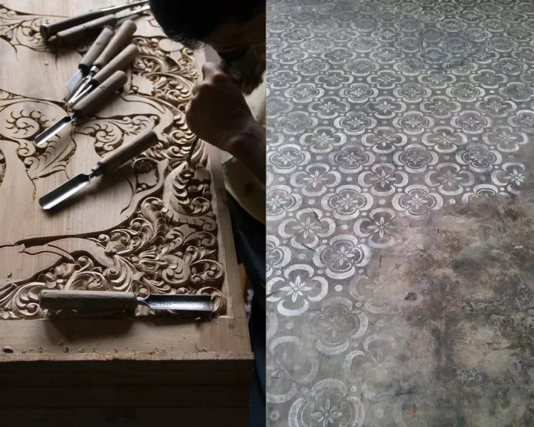 New Vintage - Rediscovered Inspirational Imagery - Carpet Tile