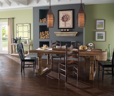 Coffee Handscraped Hickory 10mm Pergo Xp Laminate Flooring Pergo