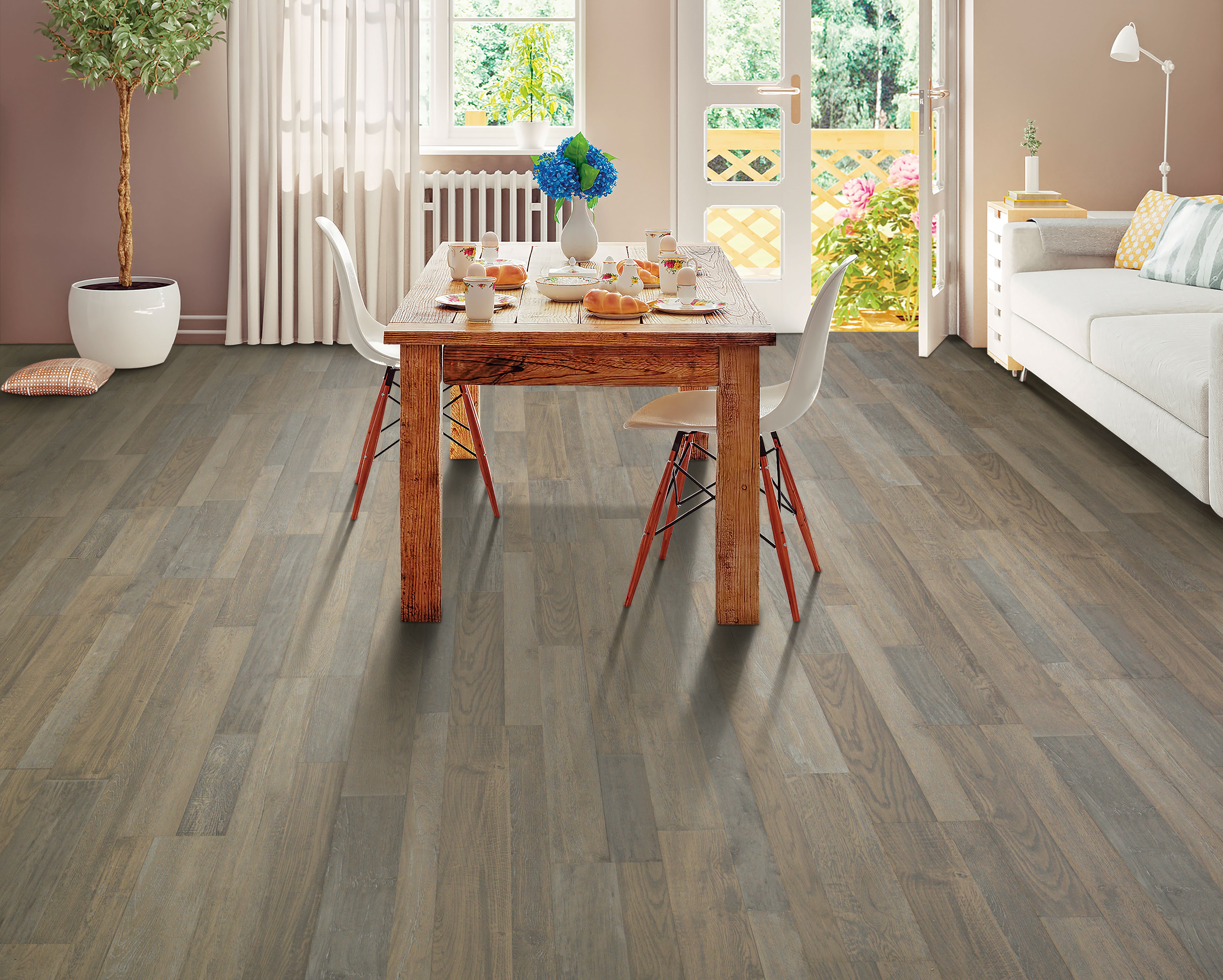 Sedona Taupe Oak Pergo Outlast With Spillprotect Laminate Flooring Pergo Flooring